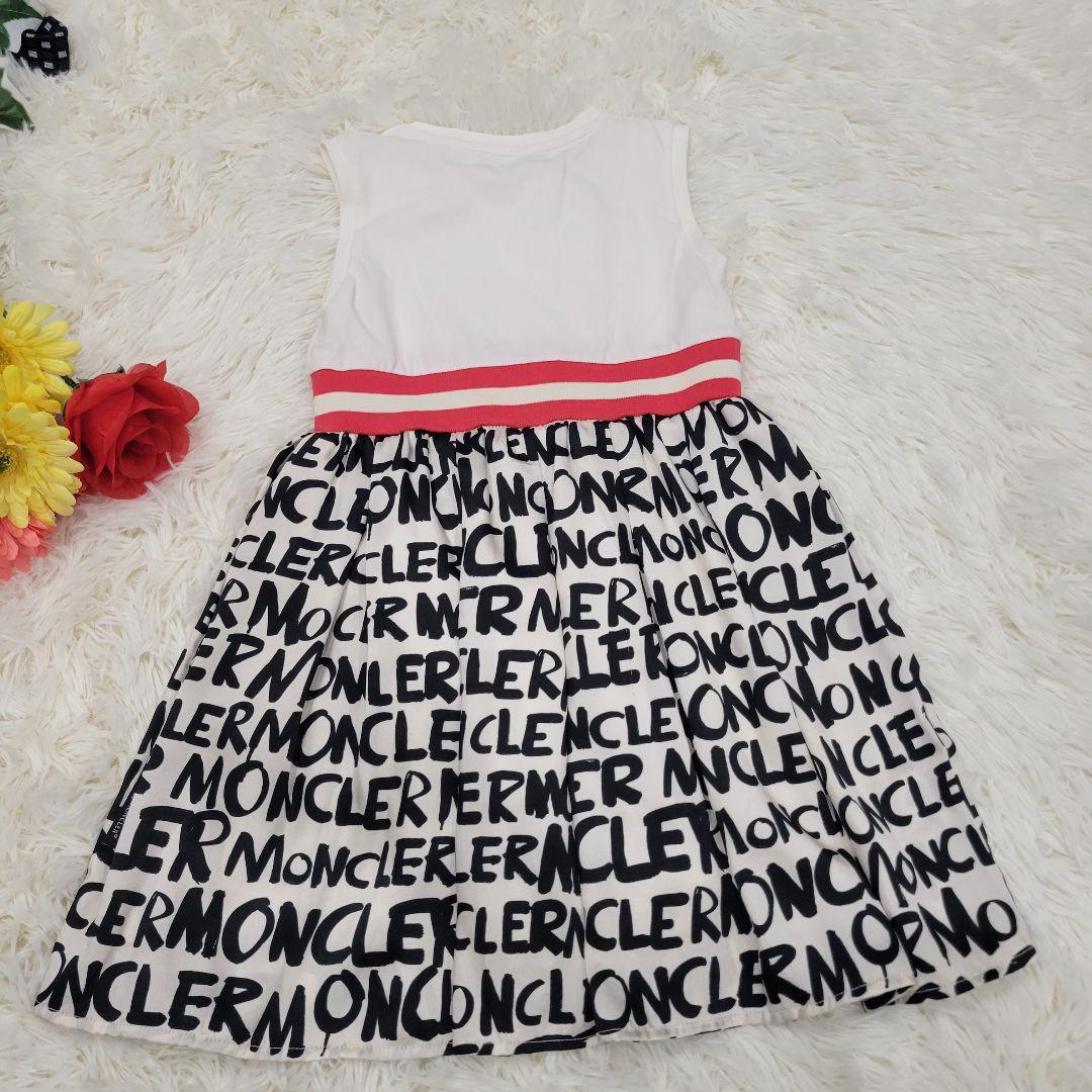 モンクレール　MONCLER　お洒落　ロゴ　ワンピース　ドレス　ノースリーブ