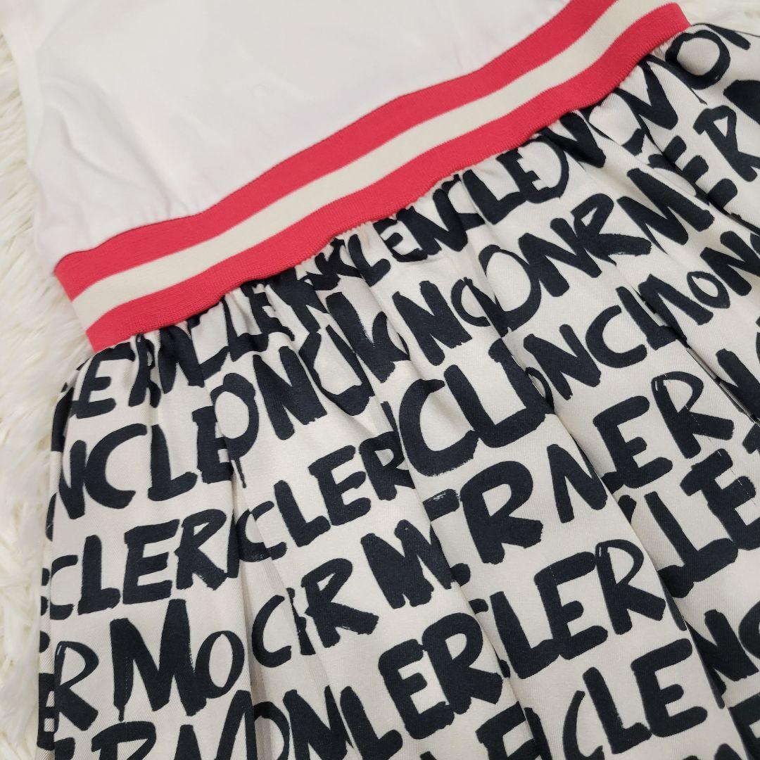 モンクレール　MONCLER　お洒落　ロゴ　ワンピース　ドレス　ノースリーブ