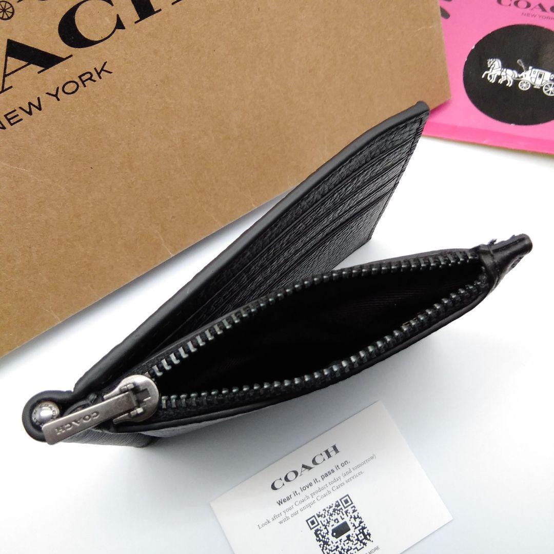 新品　訳あり　COACH　マネークリップ　折り財布　メンズ　小銭入れ付き