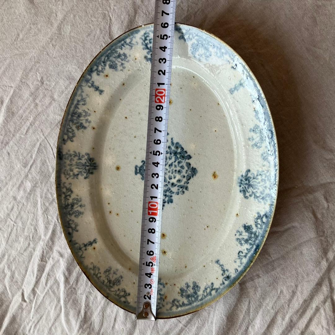 【新品未使用】コウホ窯　市野吉記　楕円プレート　オーバルプレート①