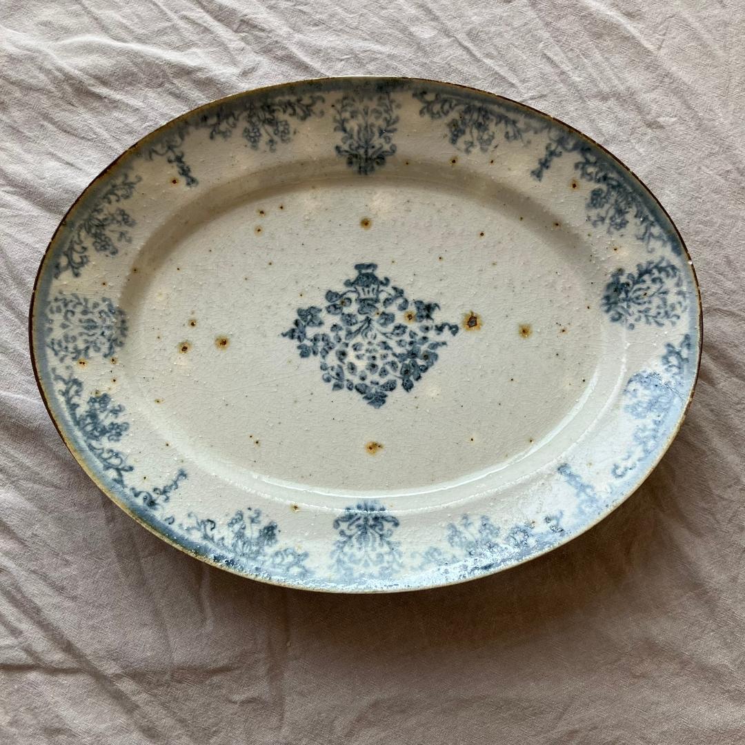 【新品未使用】コウホ窯　市野吉記　楕円プレート　オーバルプレート①