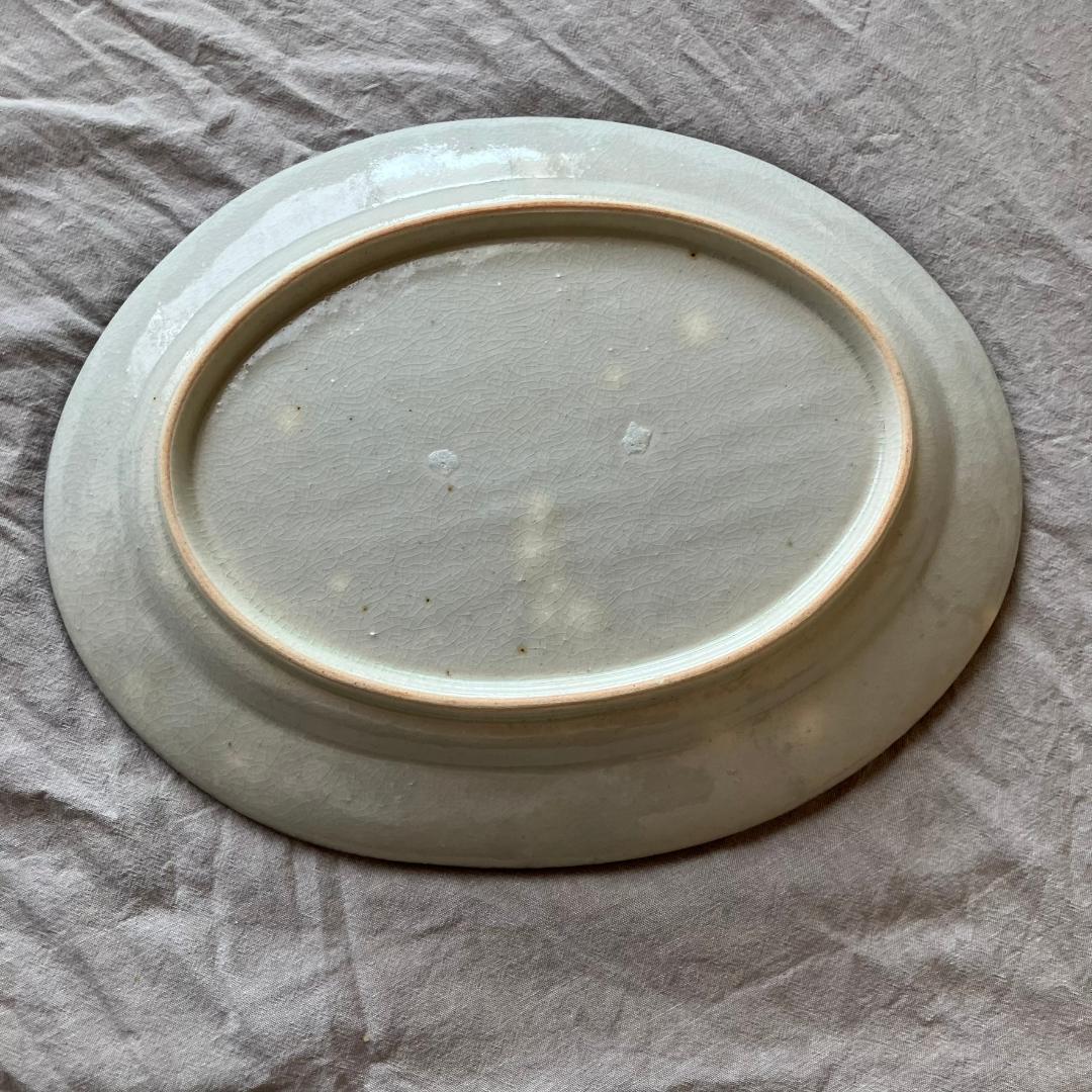 【新品未使用】コウホ窯　市野吉記　楕円プレート　オーバルプレート①