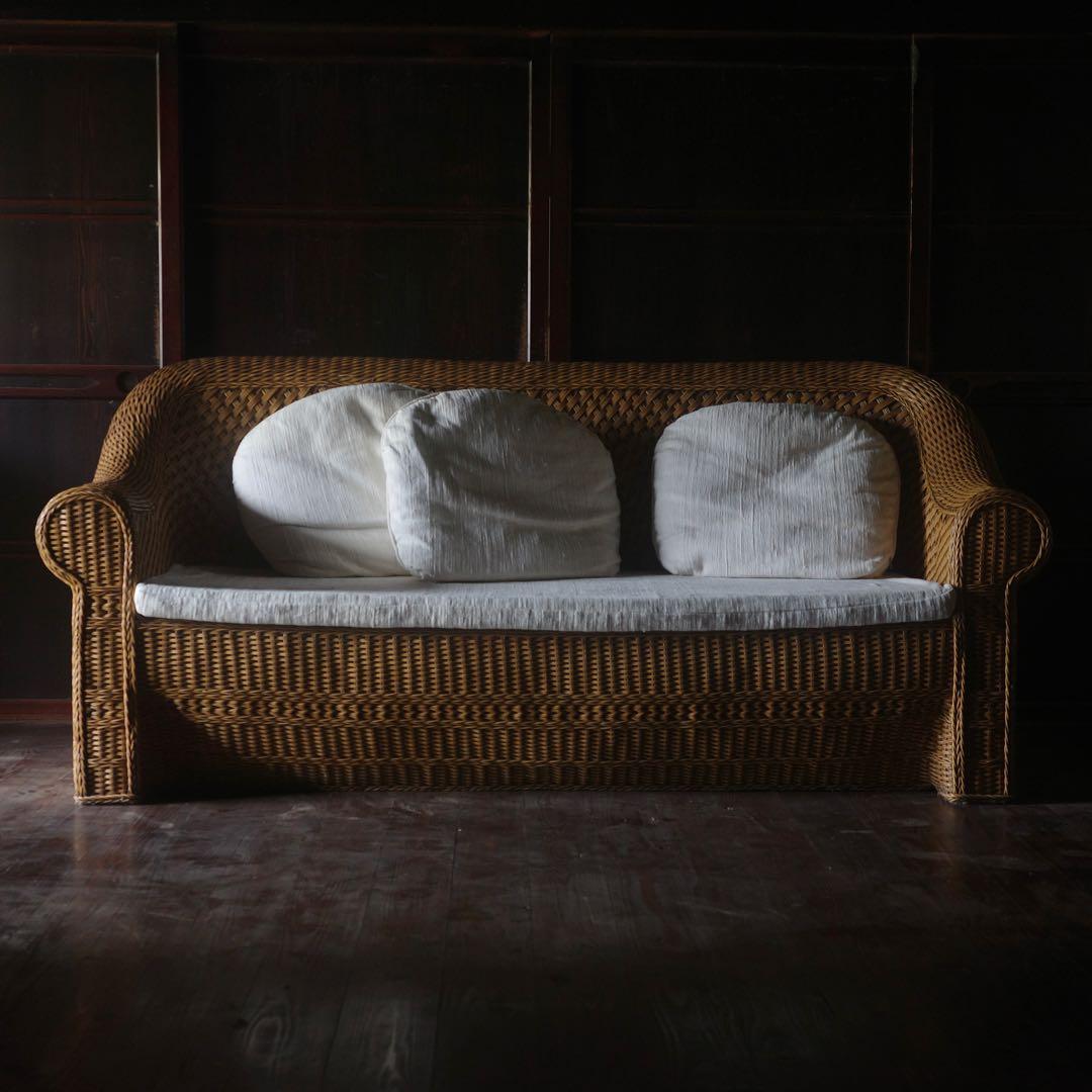 ラタンチェアB (直接引取りのみ) 椅子 古道具