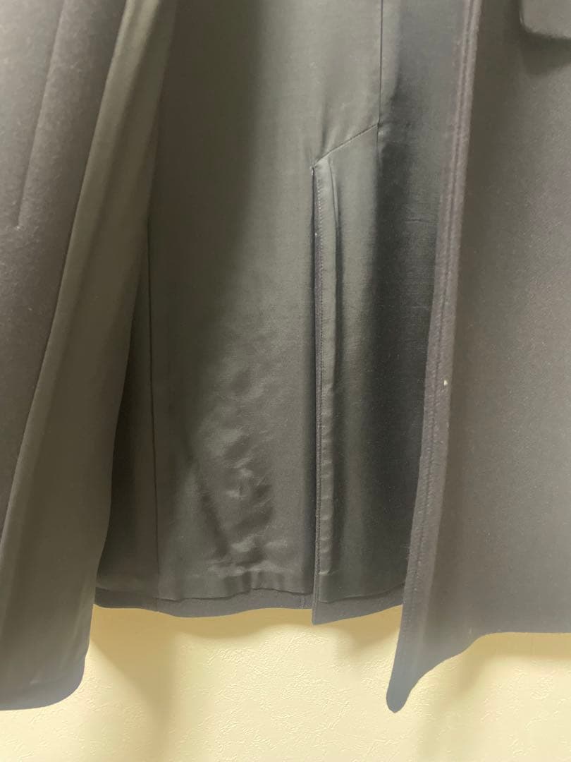 MACPHEE チェスターコート 無地濃紺 TOMORROWLAND