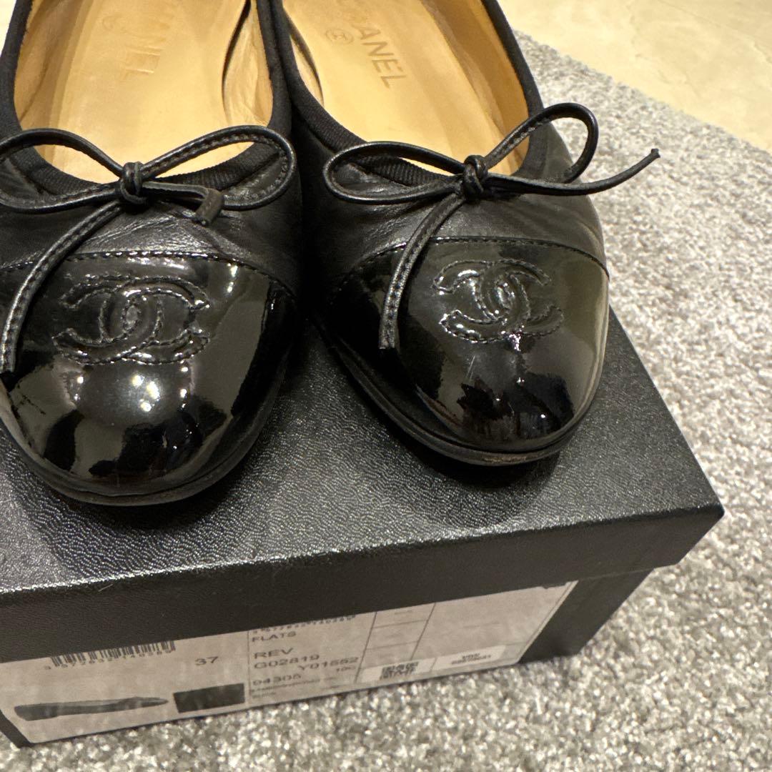 CHANEL バレエシューズ ブラック