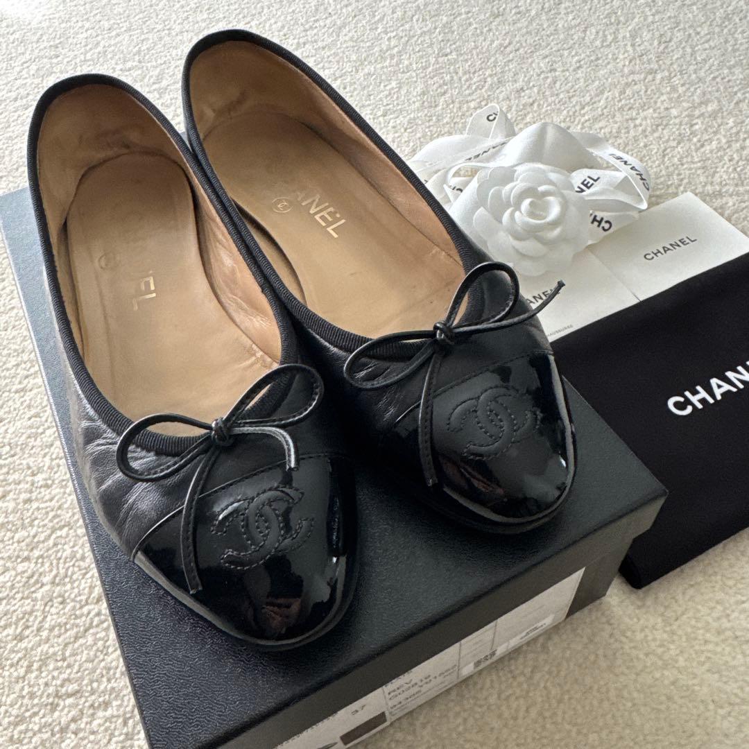 CHANEL バレエシューズ ブラック