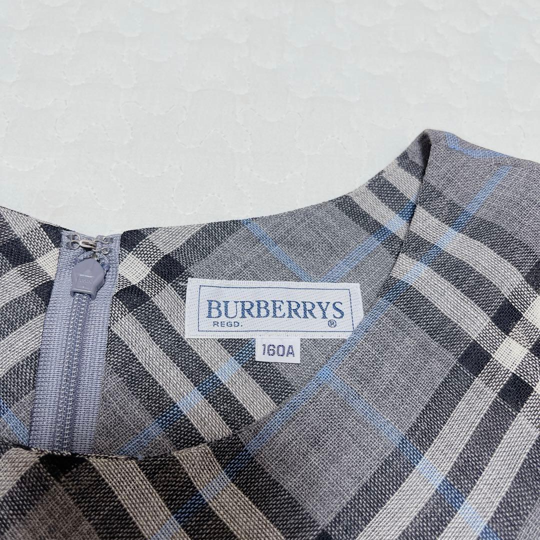 極美品　バーバリー　ノバチェック柄ロングワンピース　160A