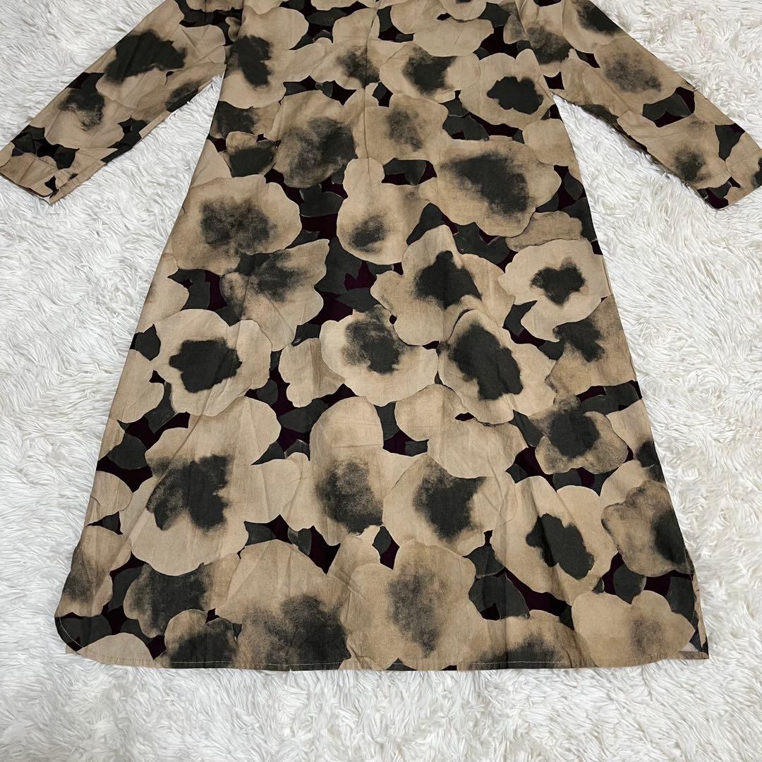 【美品】パラスパレス ロングワンピース スキッパー 花柄 総柄