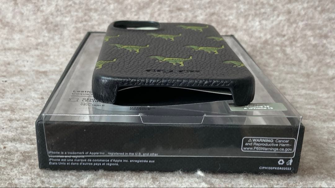 COACH コーチ レキシー iPhone 13 14 ケース 恐竜柄 REX