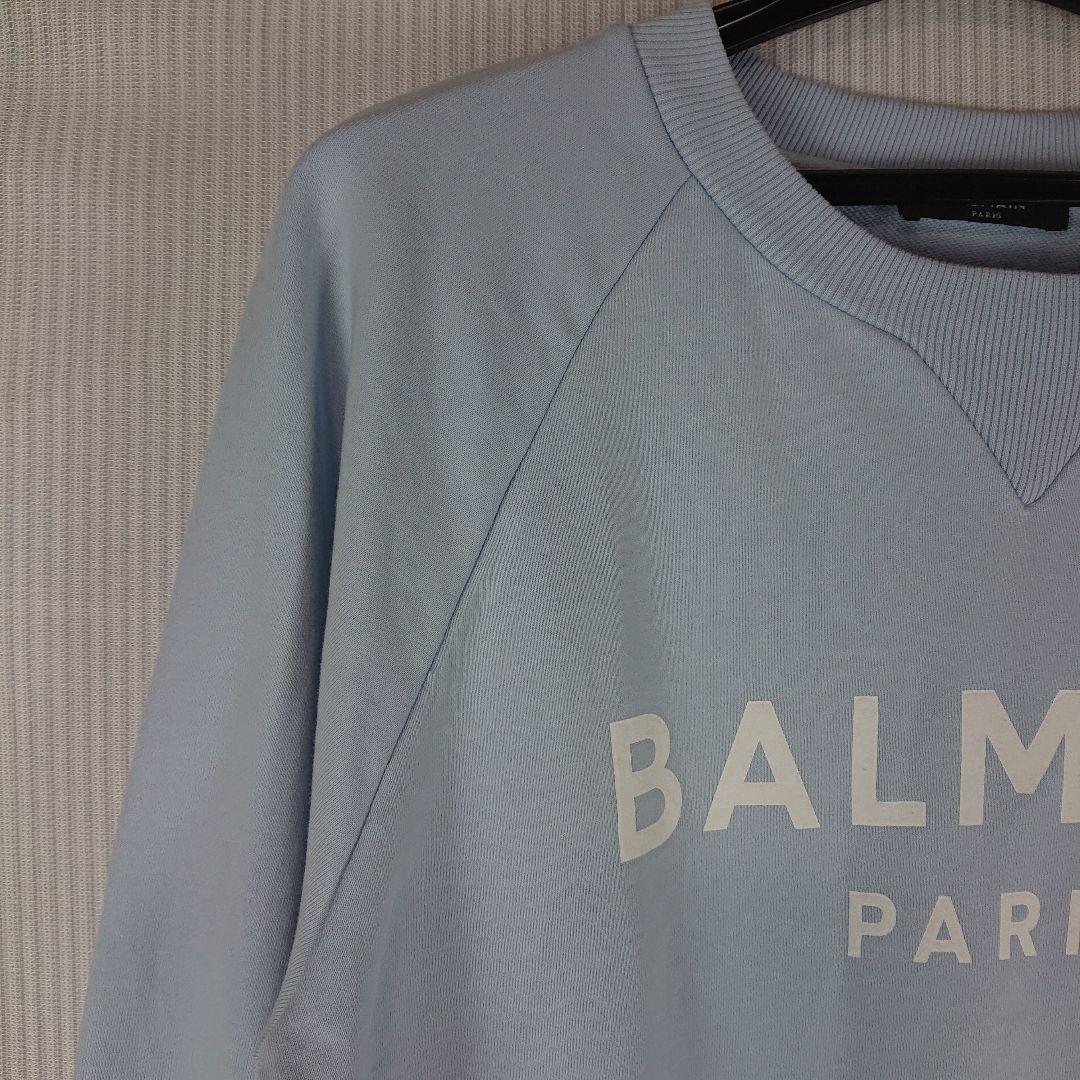 a930 BALMAIN/バルマン ロゴ スウェット トレーナー