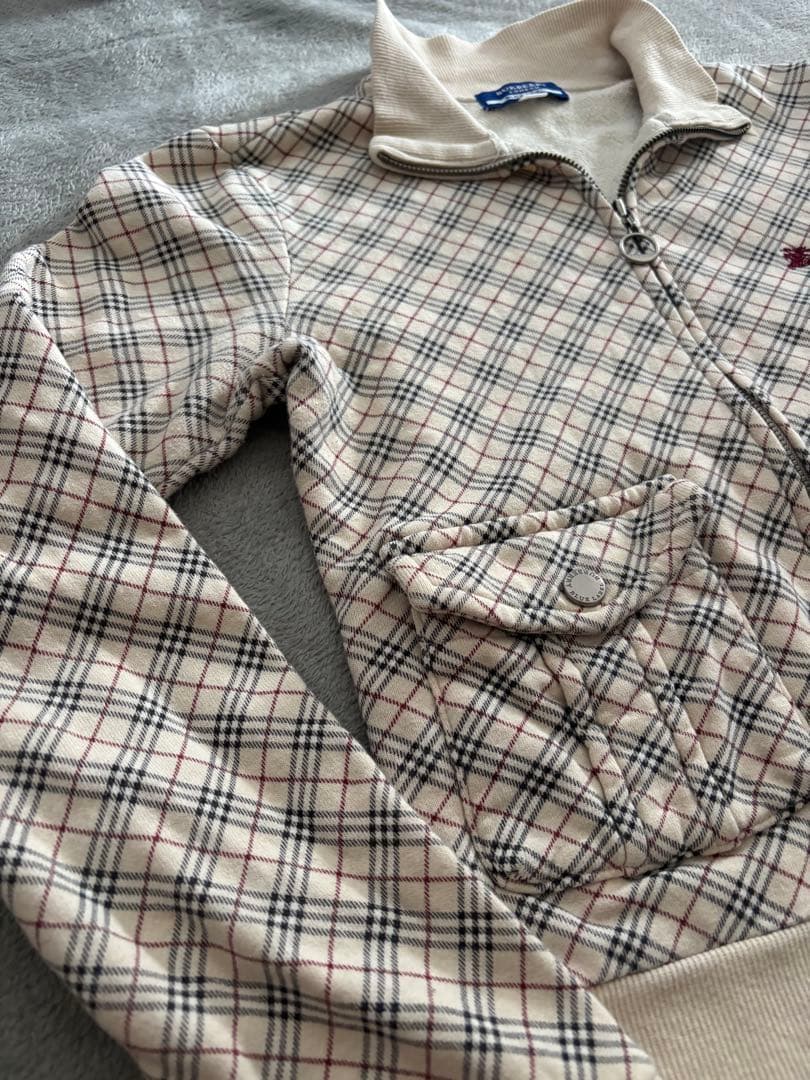 BURBERRY ノバチエック　フルジップジャケット　ブルーレーベル　M 美品