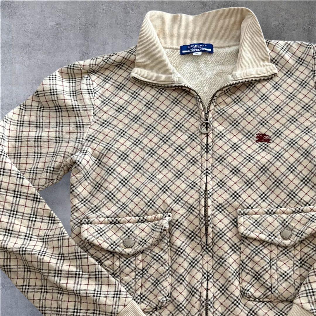 BURBERRY ノバチエック　フルジップジャケット　ブルーレーベル　M 美品