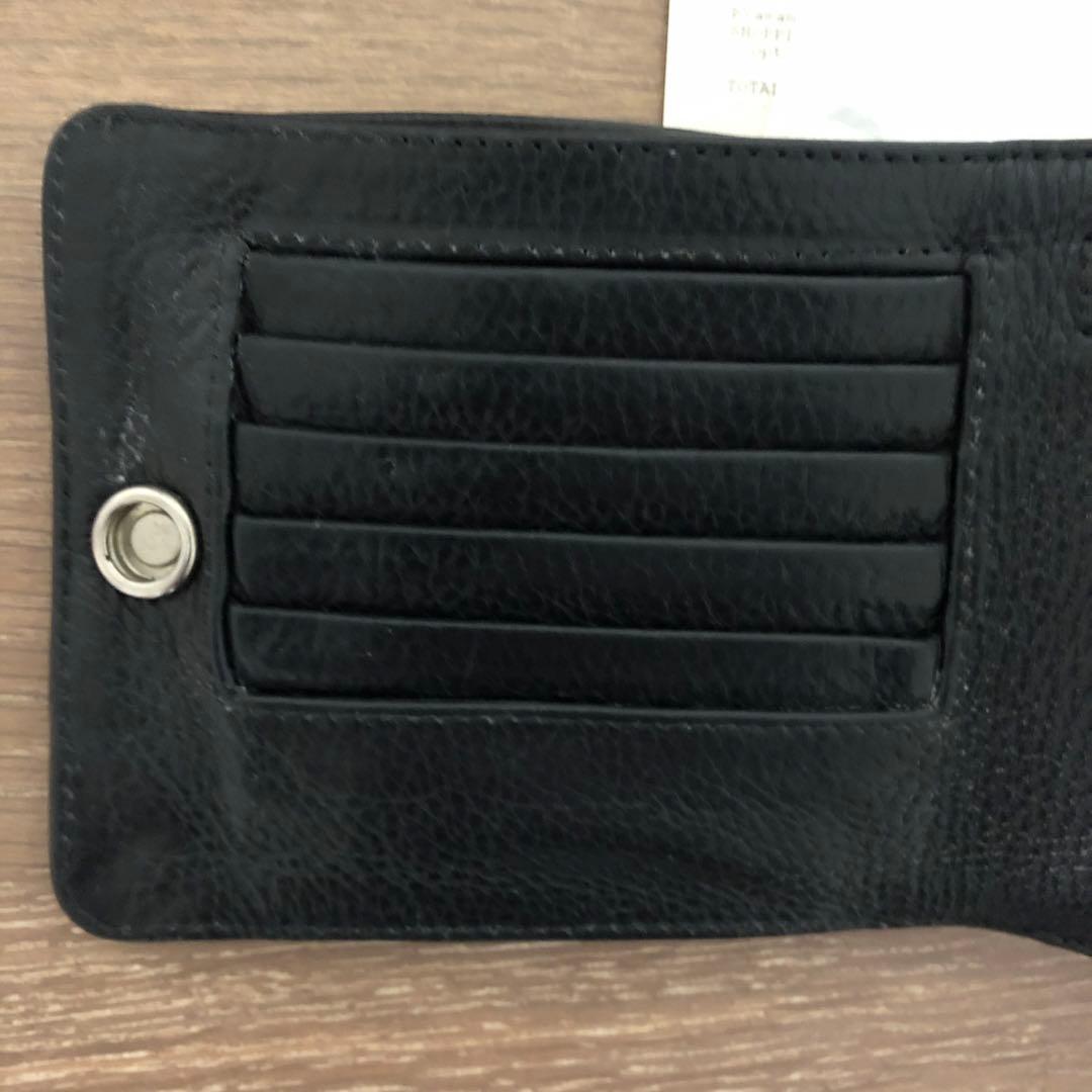 【美品】Chrome Hearts 1スナップ クロスボタンウォレット