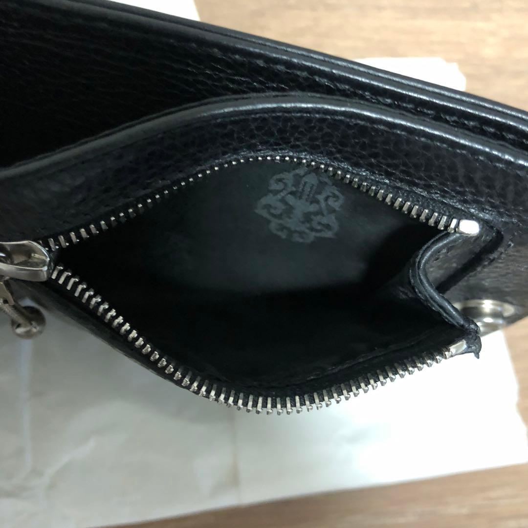 【美品】Chrome Hearts 1スナップ クロスボタンウォレット
