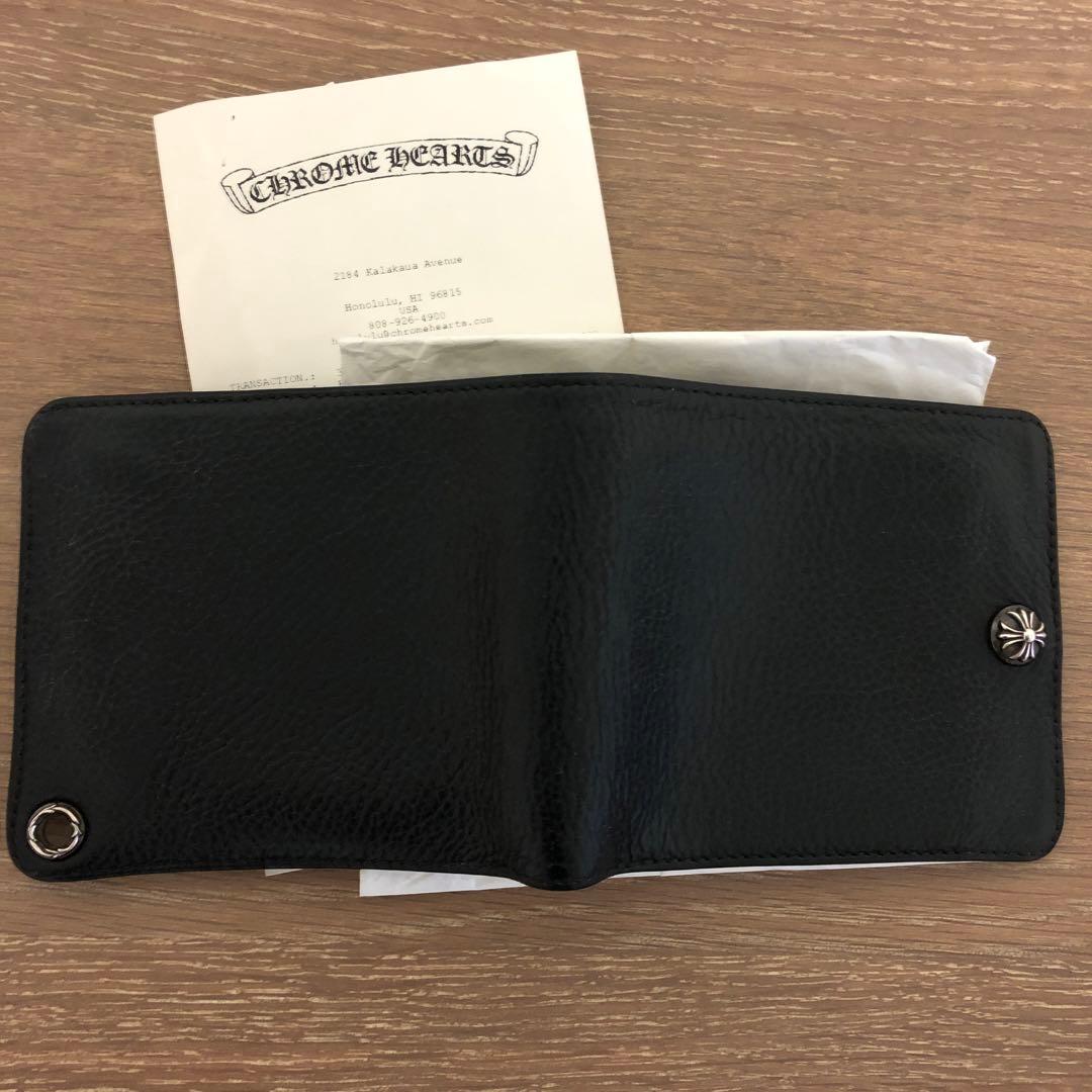 【美品】Chrome Hearts 1スナップ クロスボタンウォレット