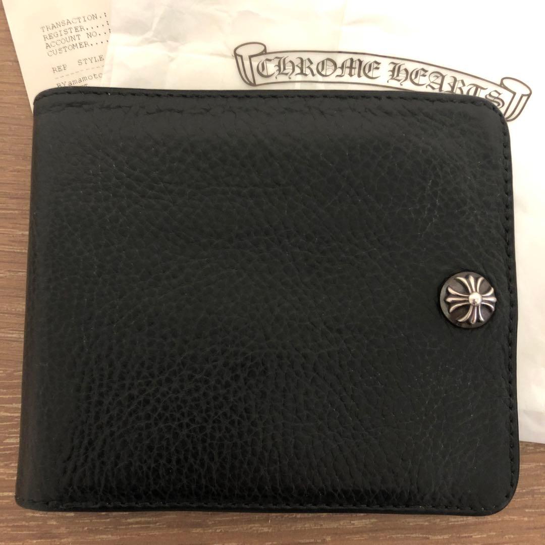 【美品】Chrome Hearts 1スナップ クロスボタンウォレット