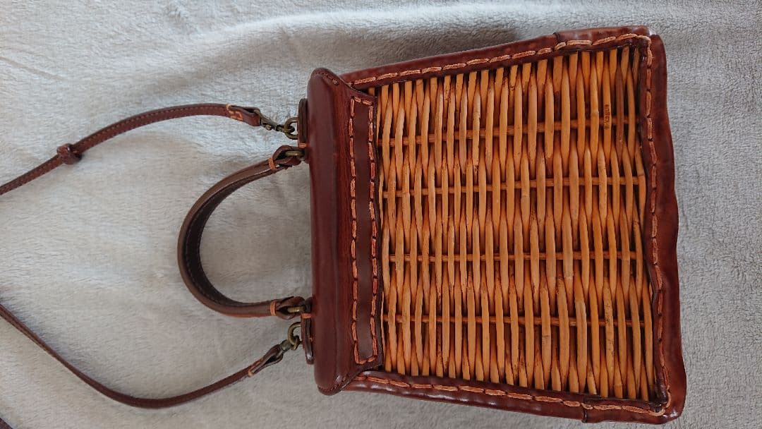 エバゴス ミニ ケリー かっちりバッグ ブラウン