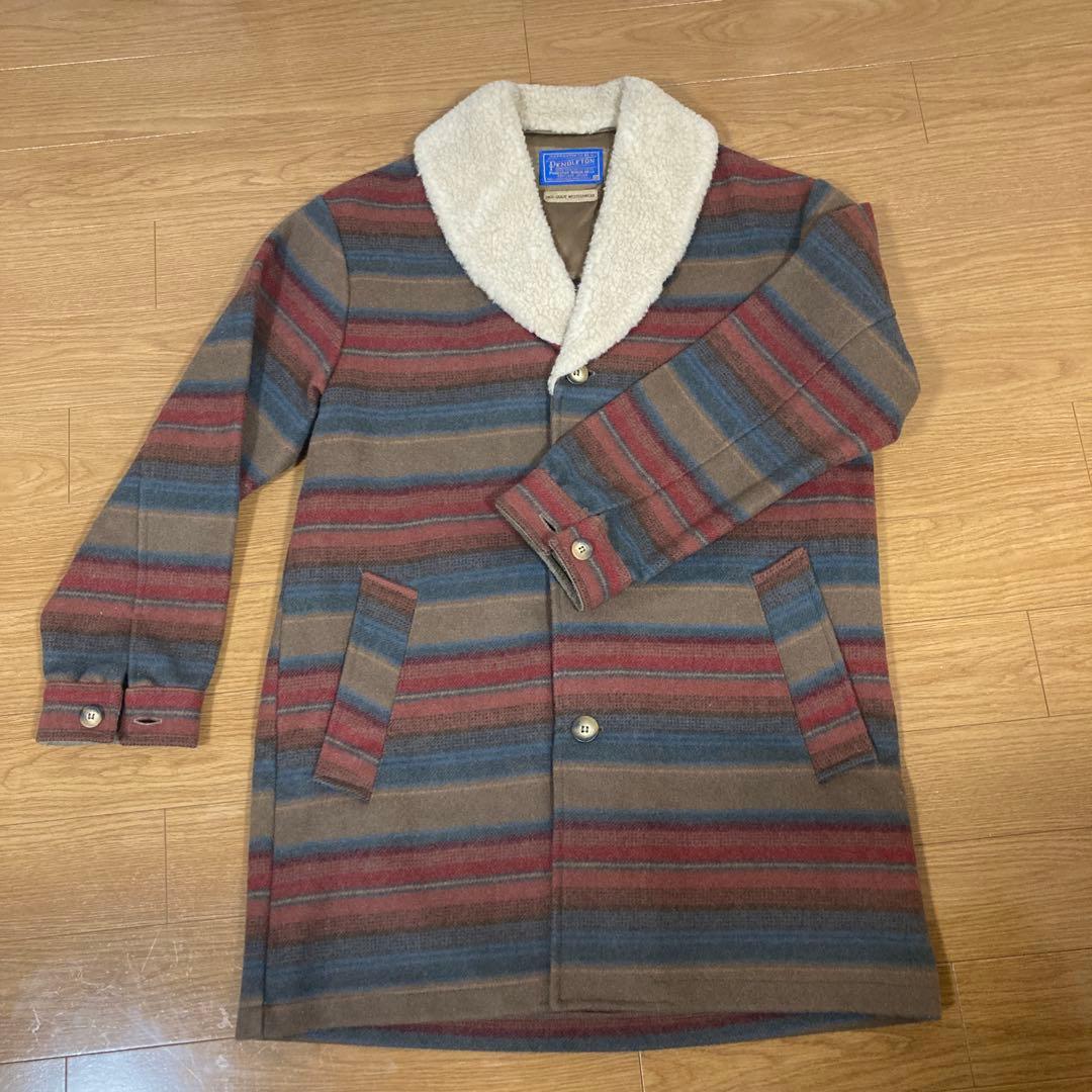 PENDLETON ボア襟ハーフコート ネイティブ スペシャル　サイズ40