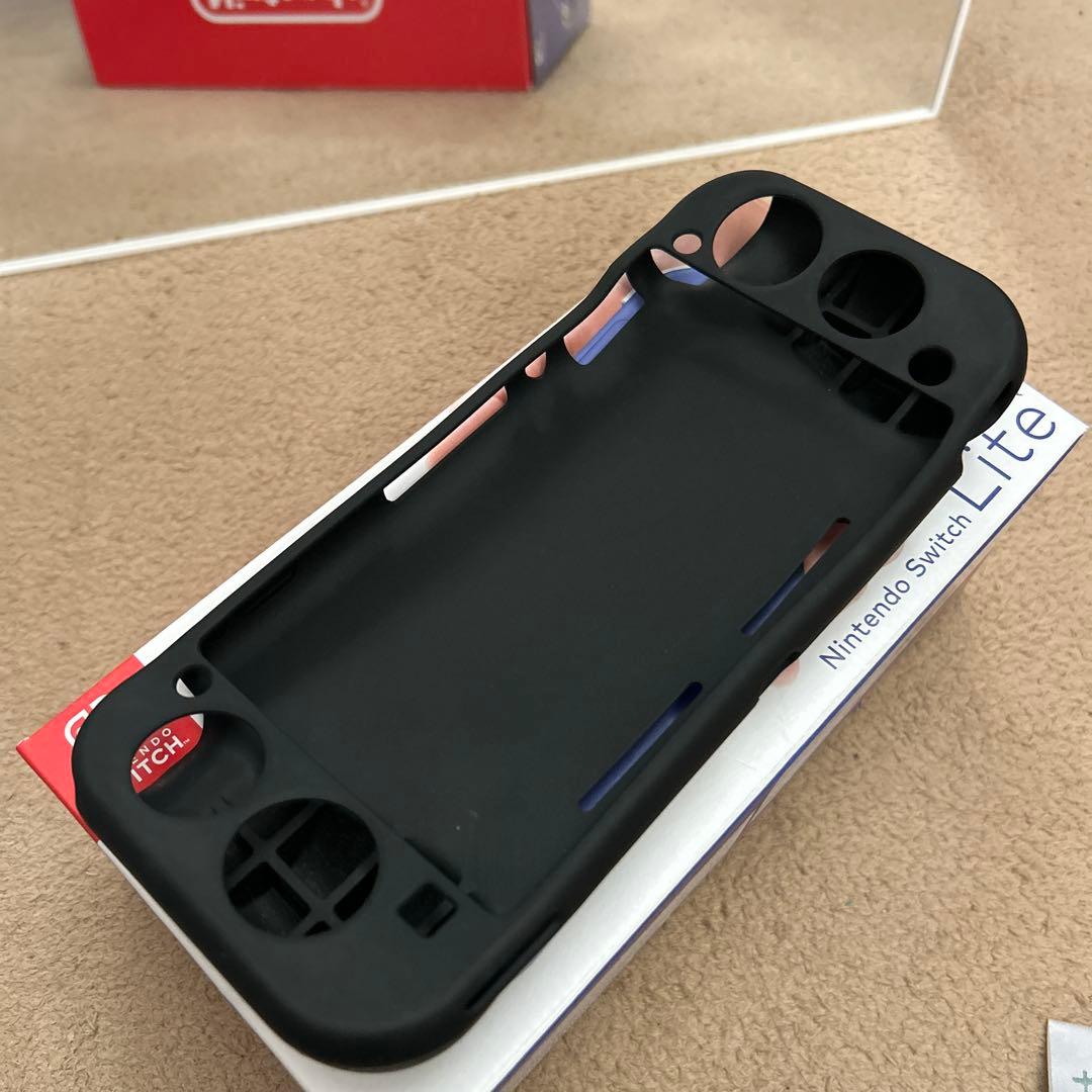 Switch Nintendo Lite ブルー&シリコンケース付
