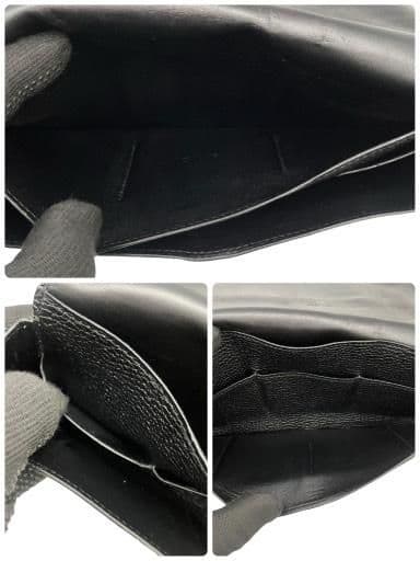 美品 HERMES エルメス ドゴン ▢L刻印 ケース付 ブラック