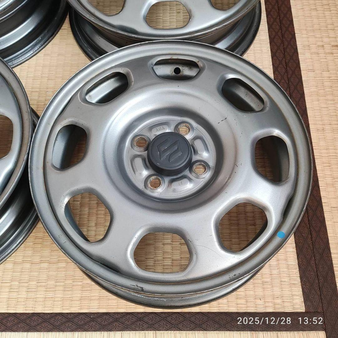 ハスラー　純正　15インチ　4.5J　オフセット+45　PCD100　4H