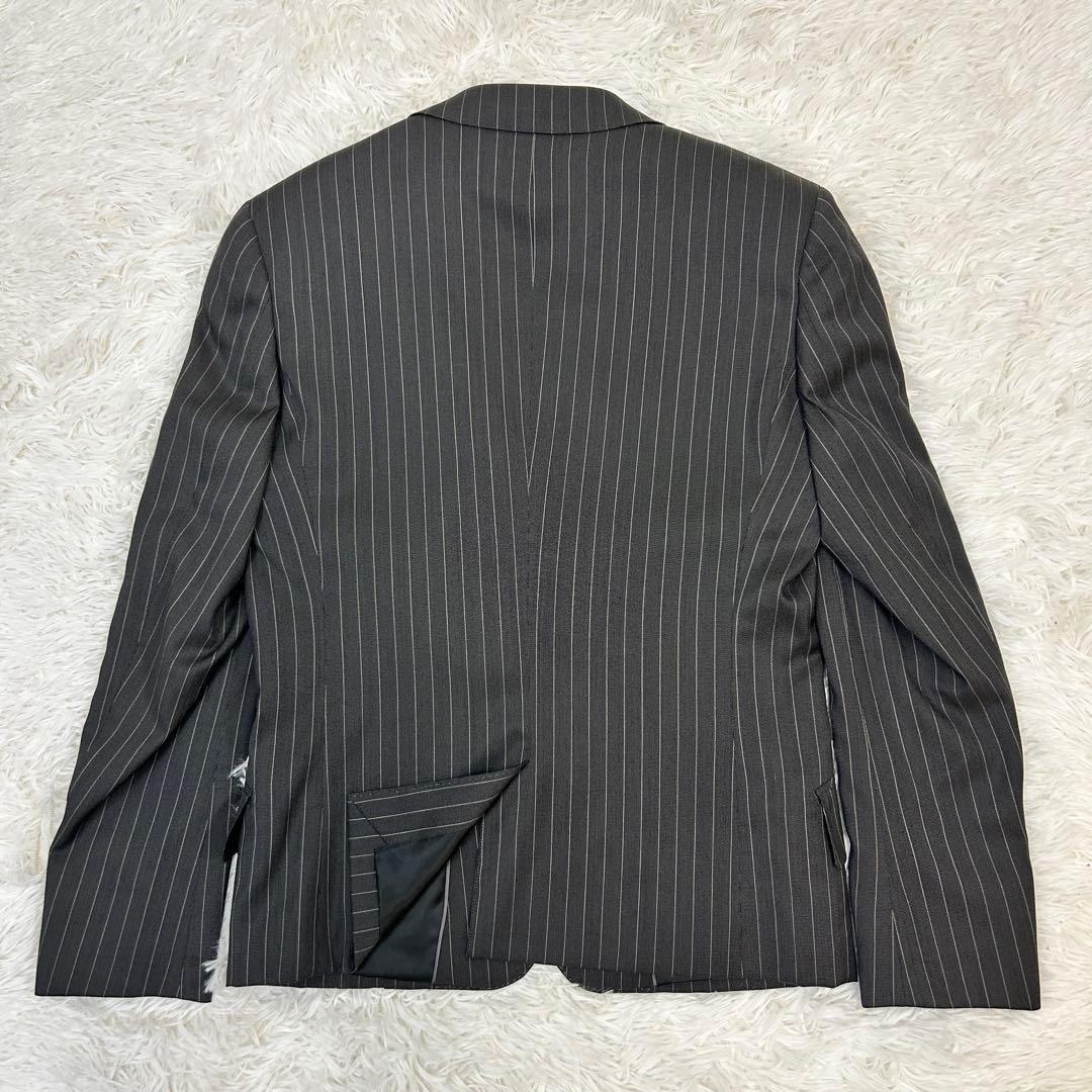 【極美品！】MEN'S TENORAS ティノラス 3ピース グレーストライプ