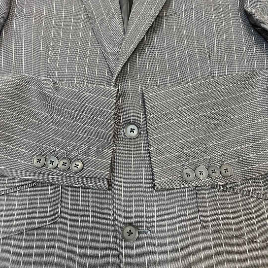 【極美品！】MEN'S TENORAS ティノラス 3ピース グレーストライプ