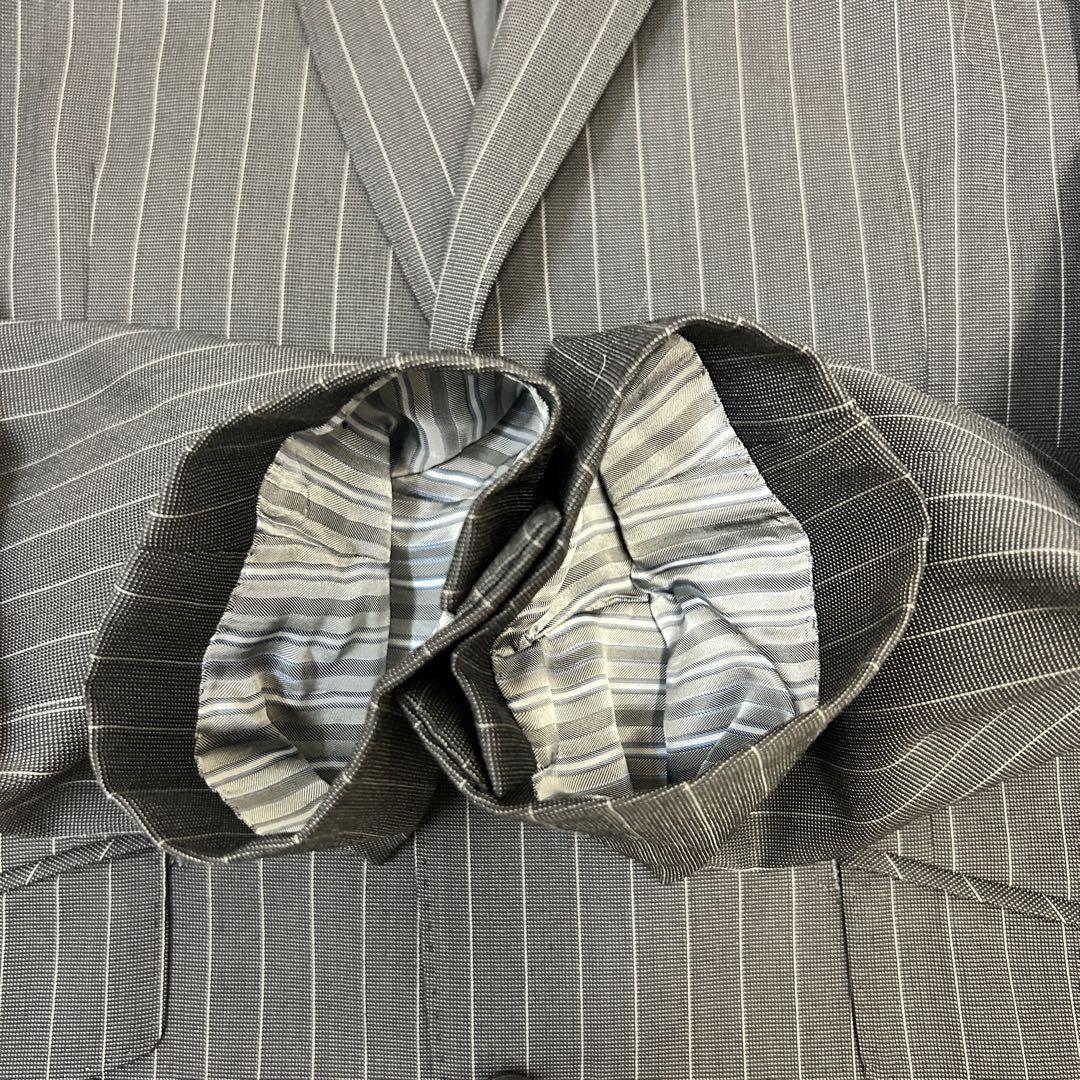 【極美品！】MEN'S TENORAS ティノラス 3ピース グレーストライプ