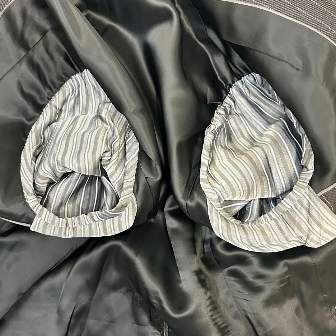 【極美品！】MEN'S TENORAS ティノラス 3ピース グレーストライプ