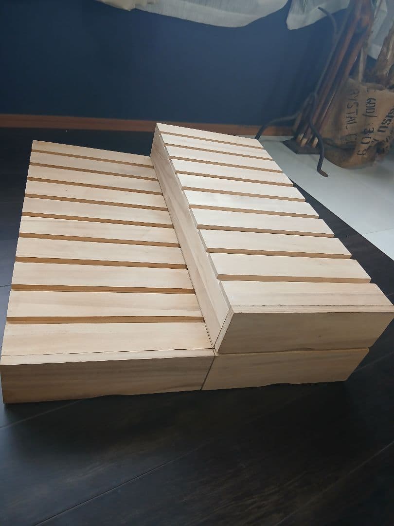 ３個セット！桐押入れ収納庫　桐の押入れ用収納ケース　桐箱　衣装ケース 桐箪笥