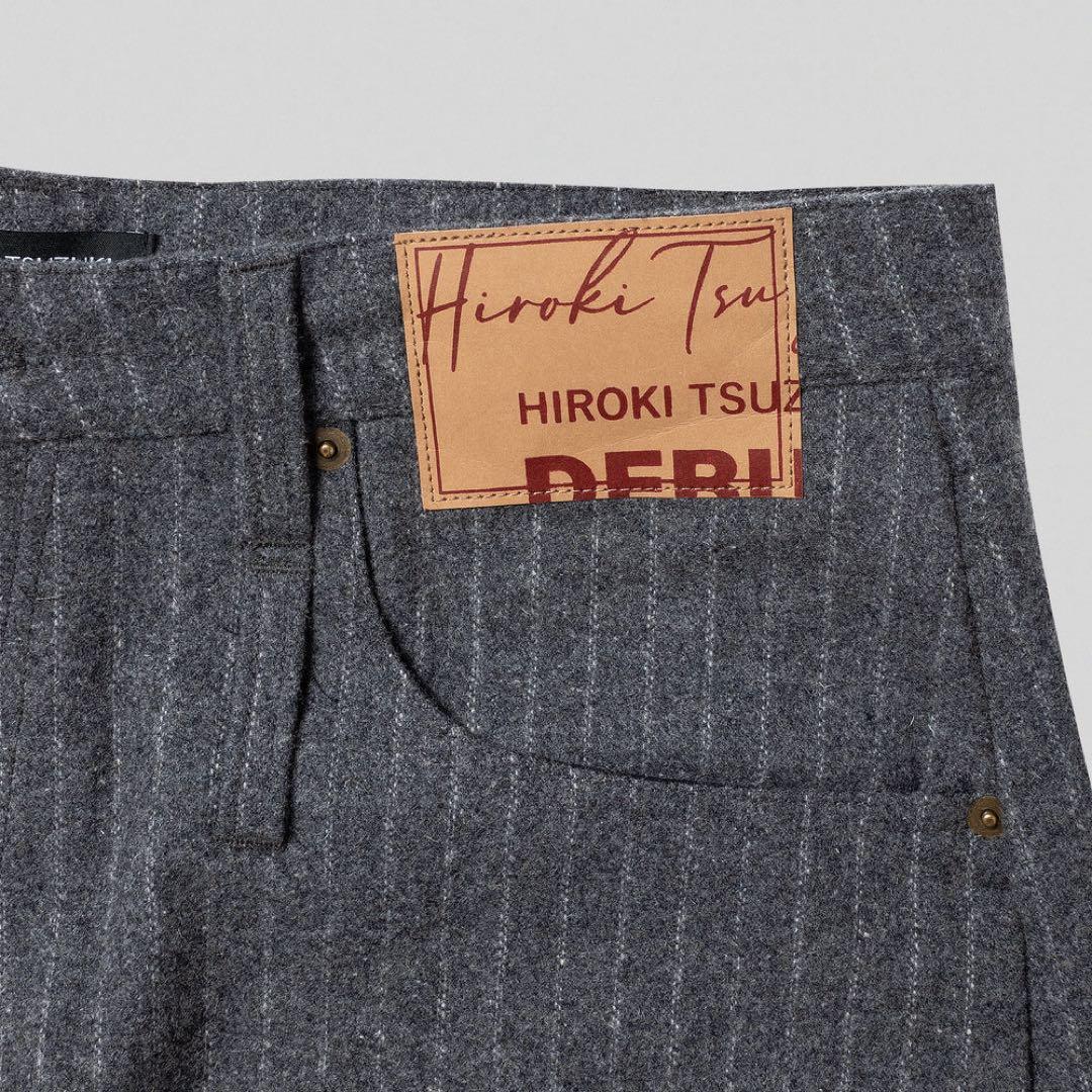 パンツ HIROKI TSUZUKI STRIPE BAGGY SHORTS