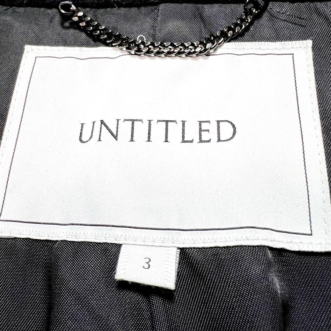 アンタイトル 現行タグ　フーデッドコート　ブラック　L相当　美品