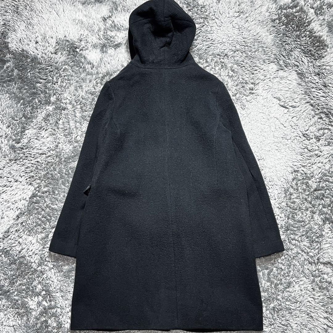 アンタイトル 現行タグ　フーデッドコート　ブラック　L相当　美品