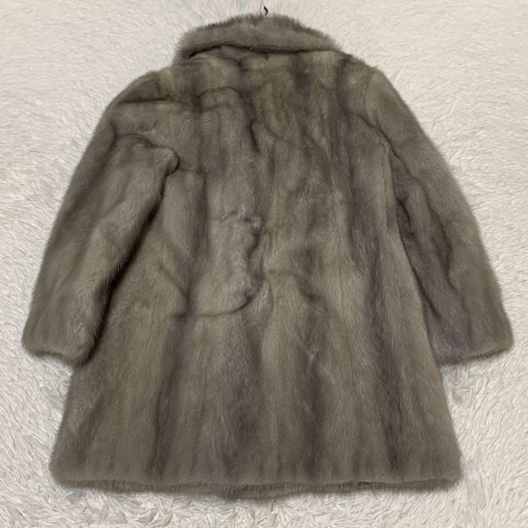 美品　サファイヤミンク　コート　毛皮　リアルファー