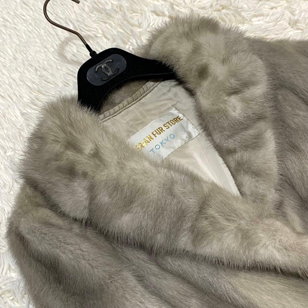美品　サファイヤミンク　コート　毛皮　リアルファー