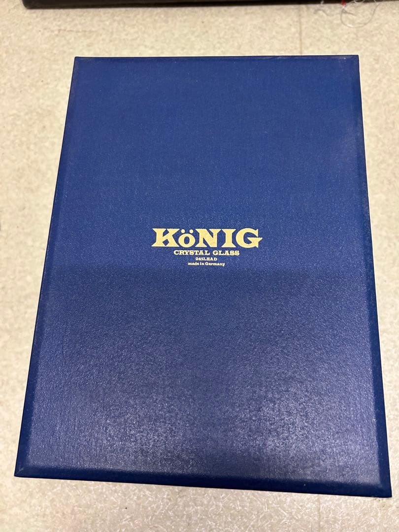 【新品未使用】König ケニッヒ クリスタルガラス 切子 花瓶 フラワーベース