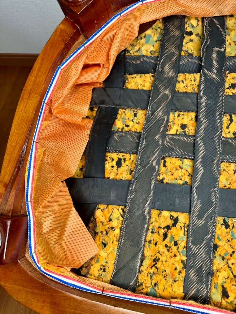 イタリア製 レザー アームチェア①