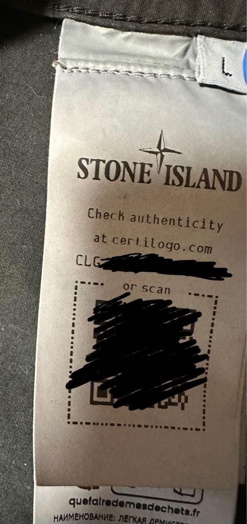 STONE  ジャケット　ブラック