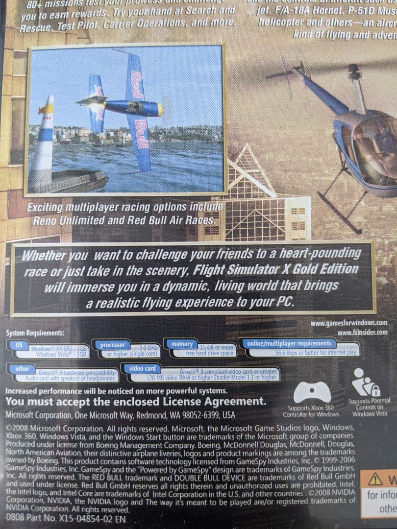 Flight Simulator X gold edition　英語版