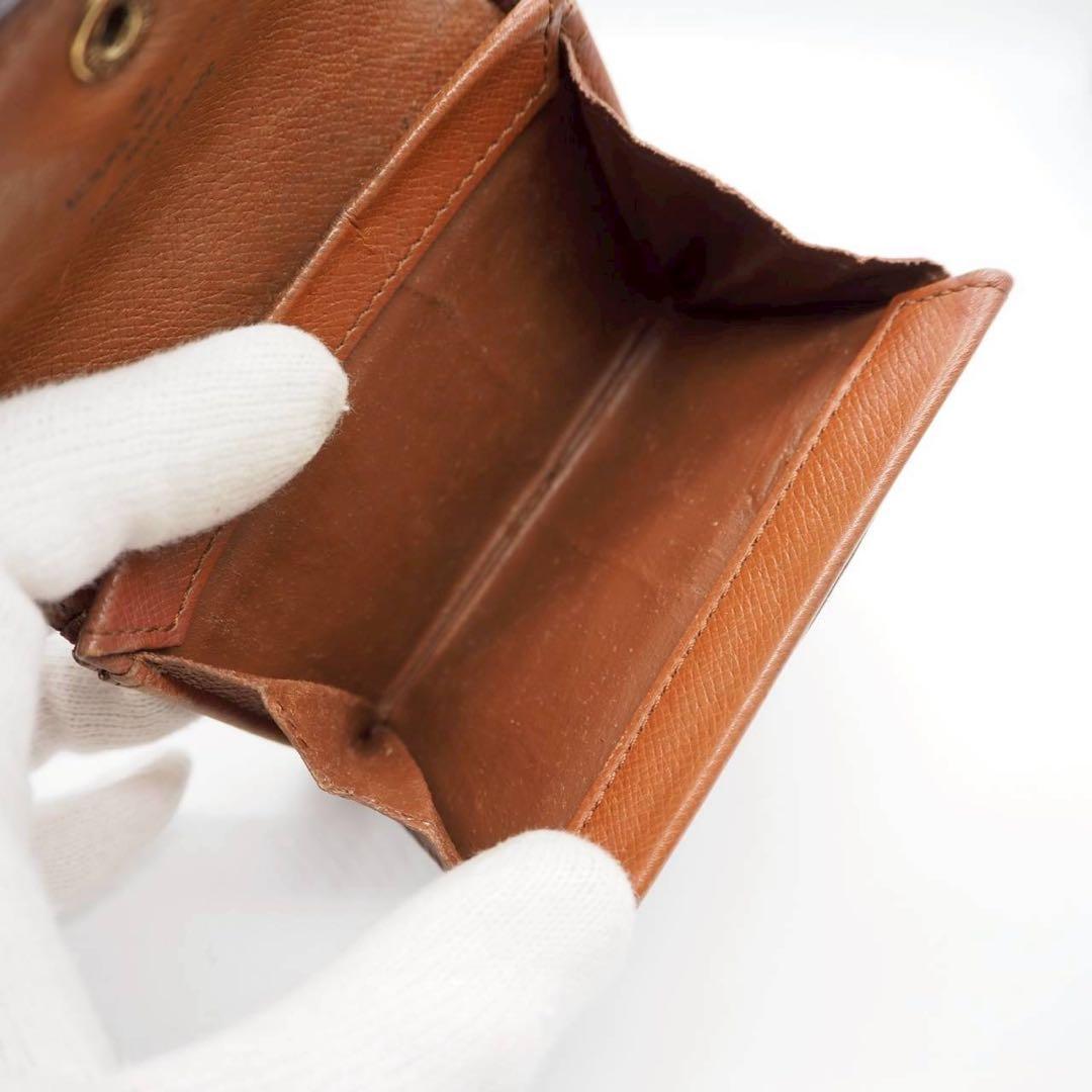 ルイヴィトン ポルトモネプラ ケース モノグラム コンパクト ブラウン