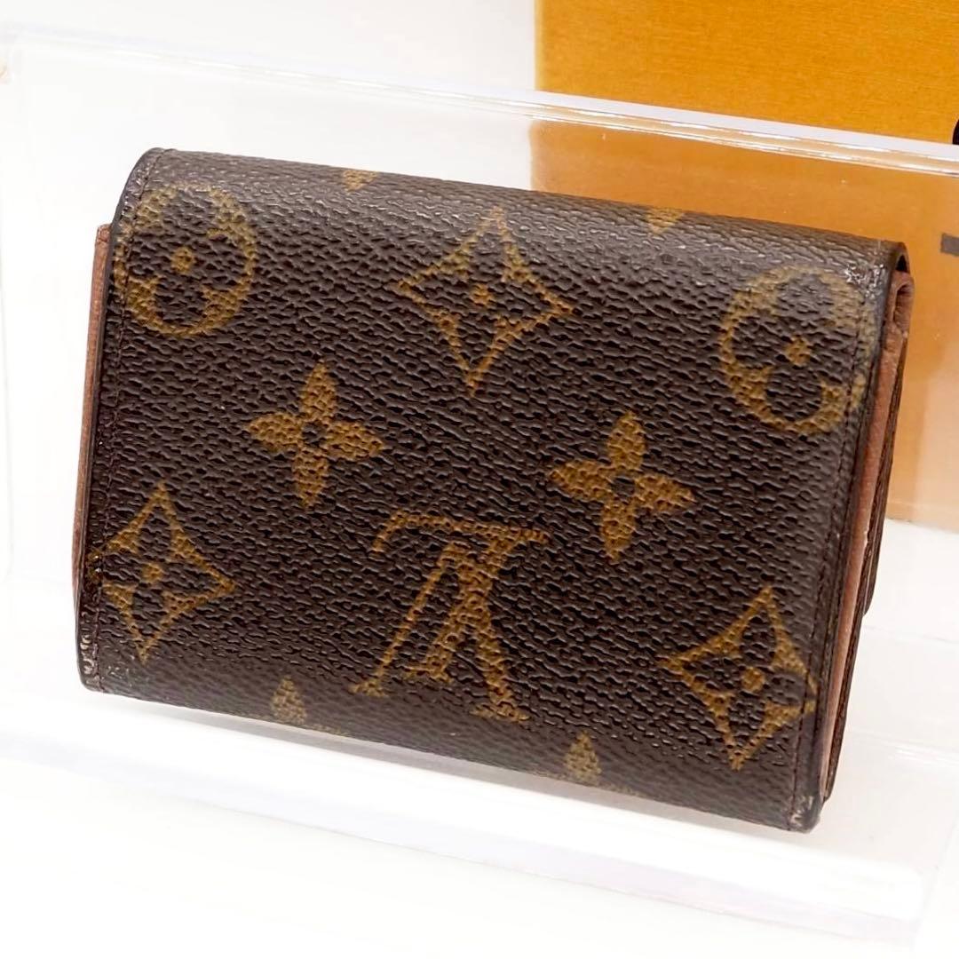 ルイヴィトン ポルトモネプラ ケース モノグラム コンパクト ブラウン