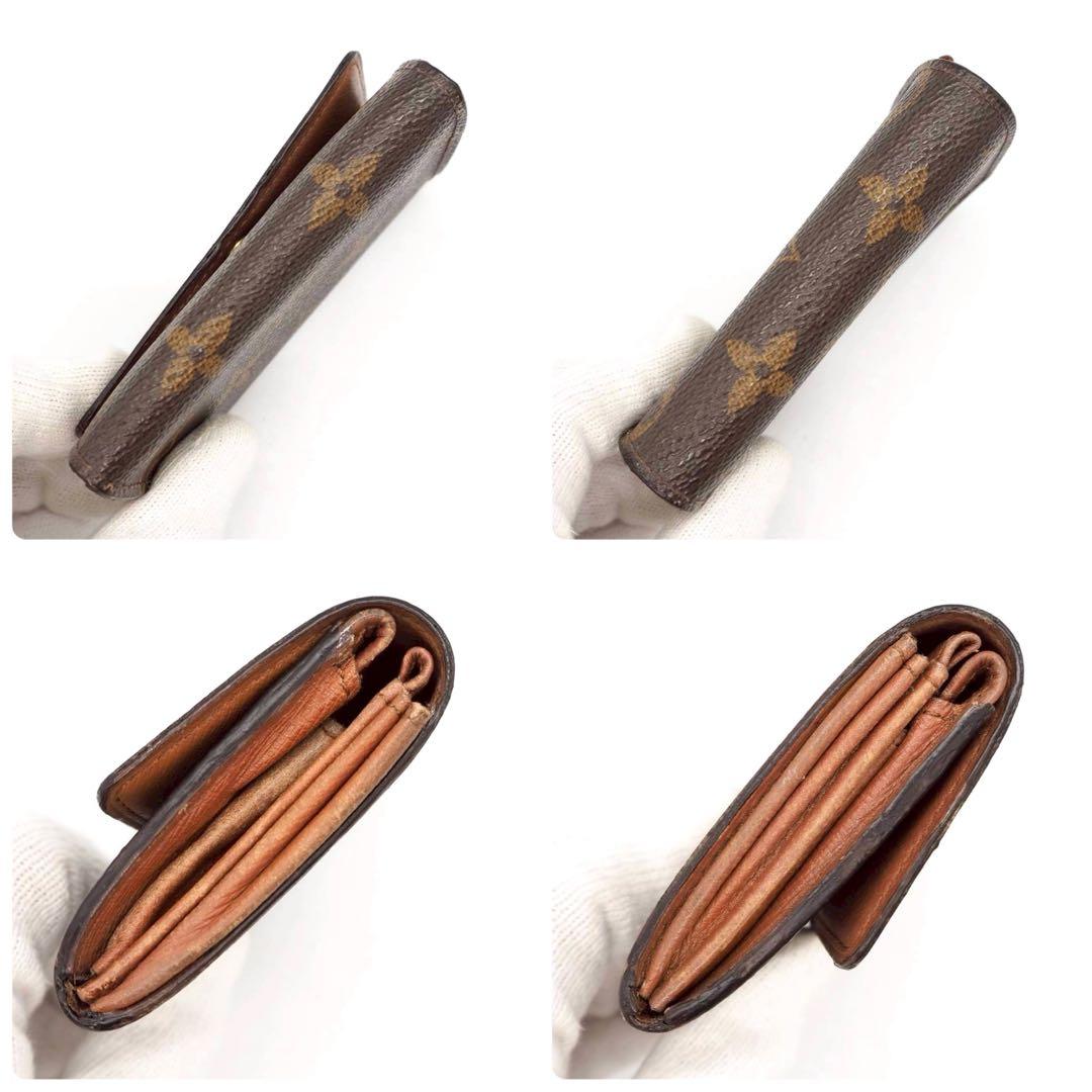 ルイヴィトン ポルトモネプラ ケース モノグラム コンパクト ブラウン