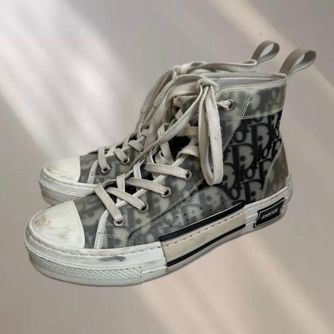Dior ハイカットスニーカー グレー　37サイズ