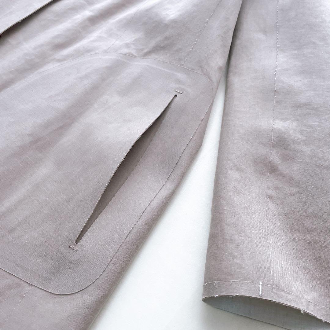 美品✨ヘルノ スプリングコート ジャケット リバーシブル 金ボタン ロゴ 42