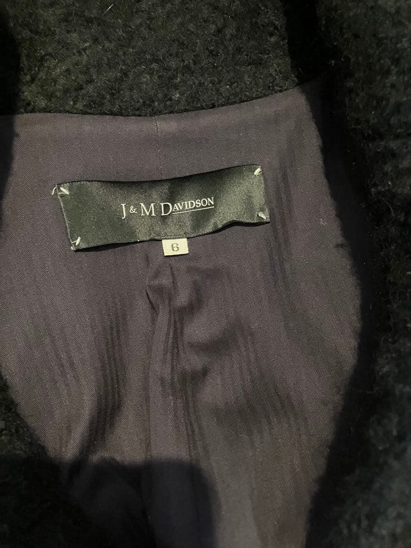 ま*ー様 J&M DAVIDSON ブラック　ウールロングコート