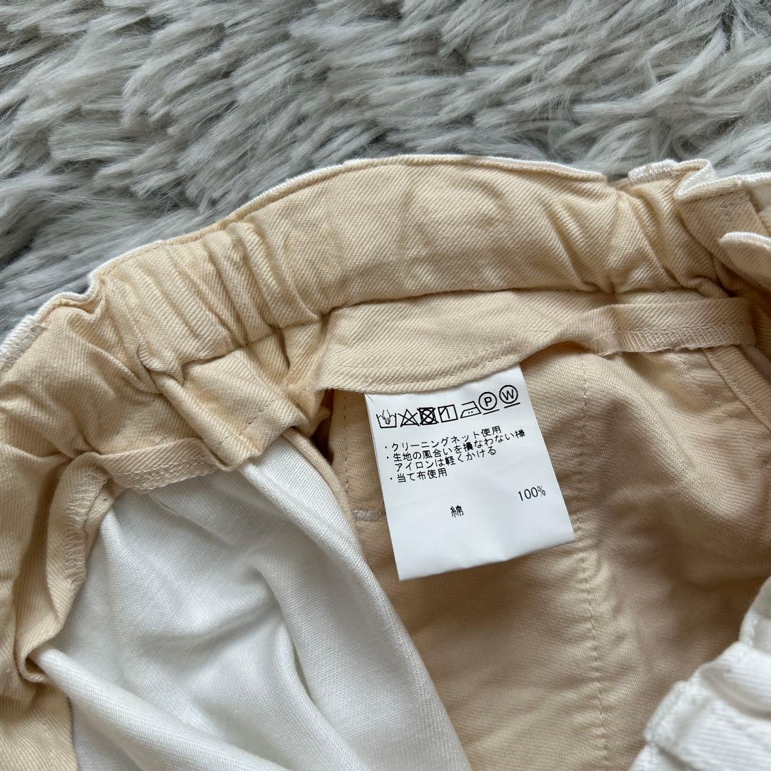 【新品】ゴーシュ カツラギテーパードパンツ ホワイト 2サイズ 22年モデル