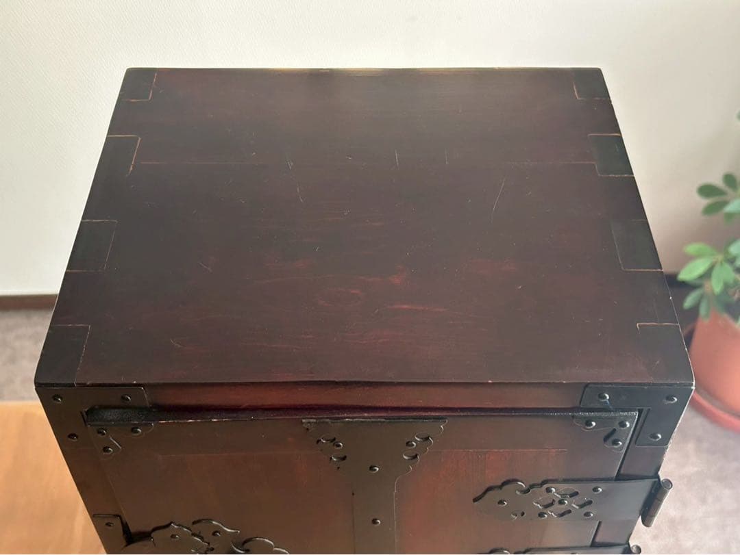 【希少】仙台箪笥、小箪笥・扉箪笥（金具装飾）