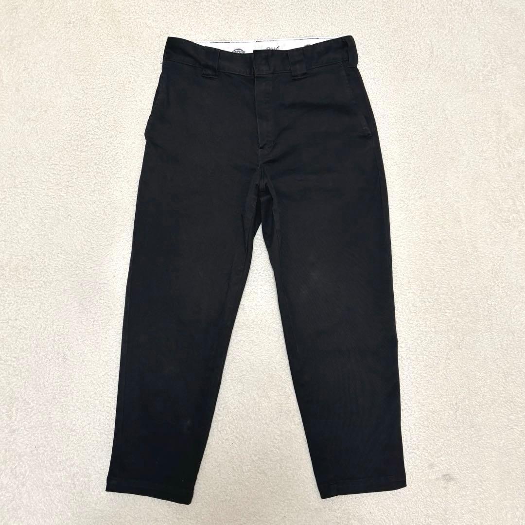RHC別注 ロンハーマン × ディッキーズ ストレッチテーパード パンツ 黒