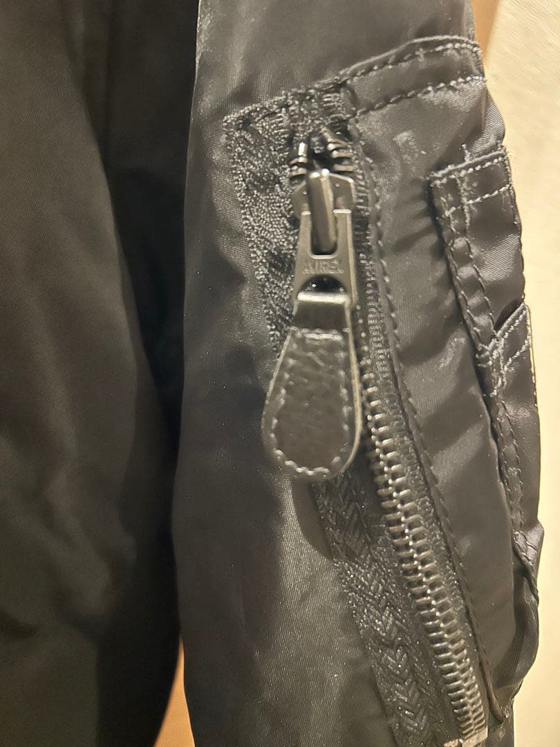 【美品】AVIREX MA-1 COMMERCIAL ブラック