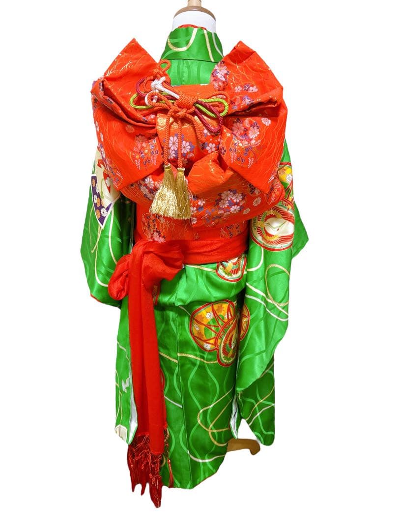 お買い得品♡七五三　7歳　女の子　フルセット　一式　緑系